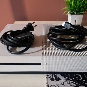 Microsoft Console White with Black Cables